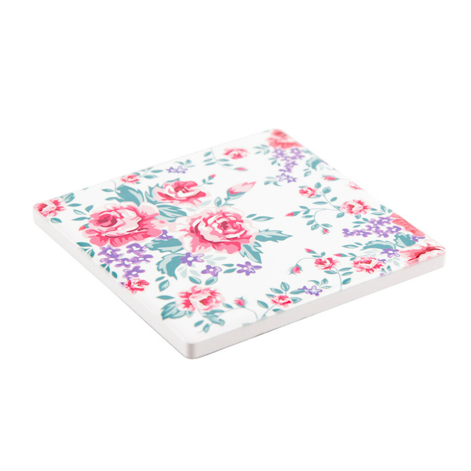 Altom Keramický podtácek Floral, 10 x 10 cm, sada 4 ks - main (2)