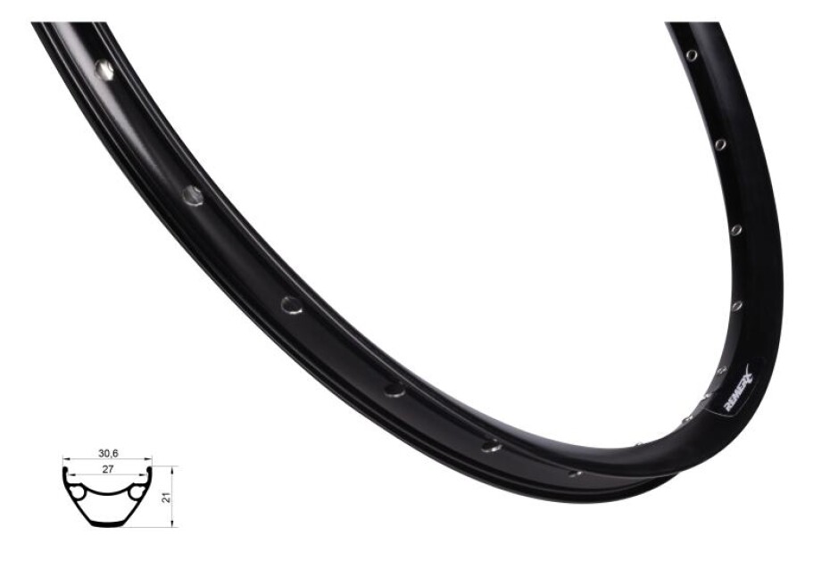 REMERX Ráfek RX 3027 DISC 584x27, 28děr, černý - main (0)