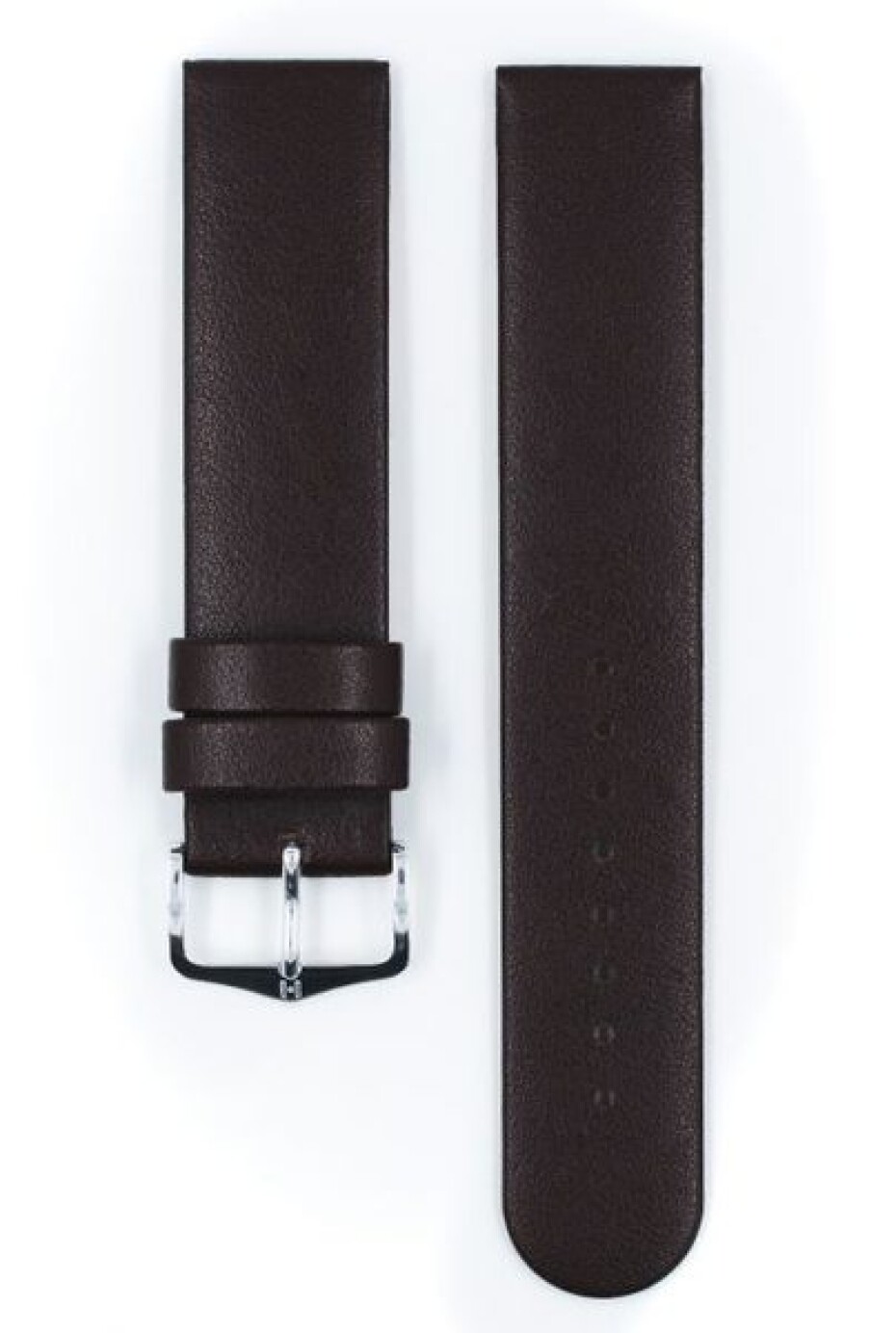 Řemínek Hirsch Scandic - hnědý - 24 mm - L – Standardní délka (doporučujeme) - 24 mm - Stříbrná - main (1)