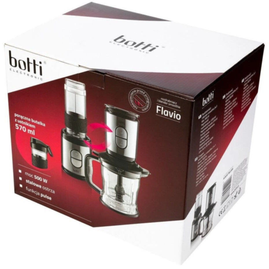 Botti Ponorný smoothie mixér Flavio 2v1, černá - main (3)