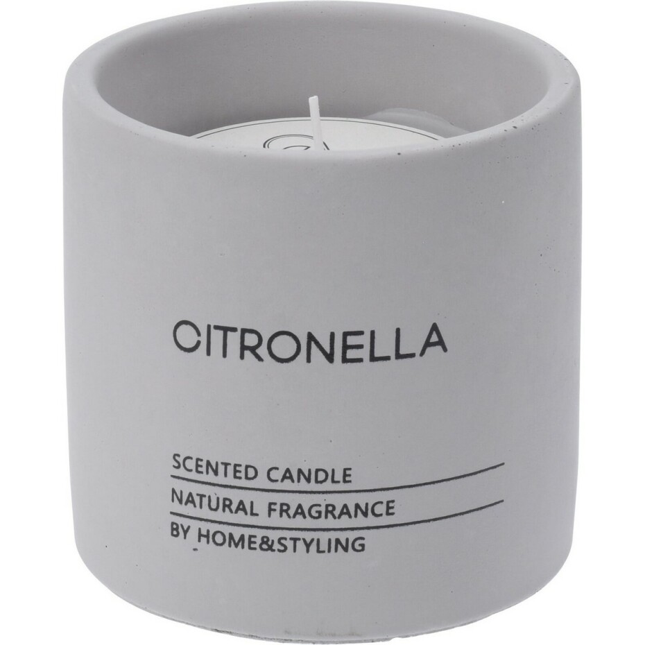 Repelentní svíčka Citronella v betonovém obalu, 10 x 10 cm - main (0)