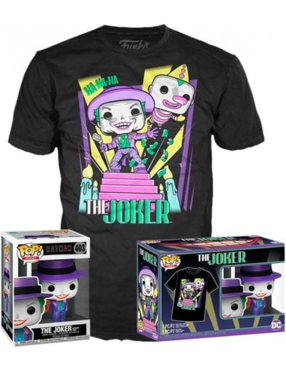 Funko POP &amp; Tee: Joker w/Speaker - velikost trička M - main (0)