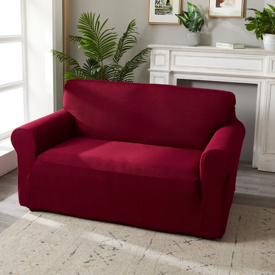 4Home Napínací potah na sedačku Magic clean vínová, 190 - 230 cm - main (1)