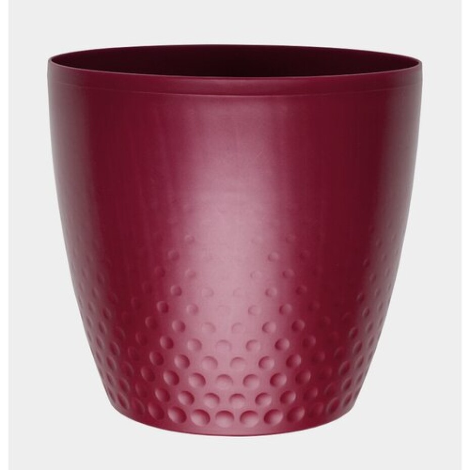 Plastia Plastový květináč Perla 16 cm, vínová, Plastia, pr.16 cm - main (0)