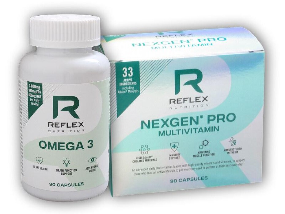 Reflex Nutrition Nexgen Pro 90 kapslí + Omega 3 90 kapslí - main (0)