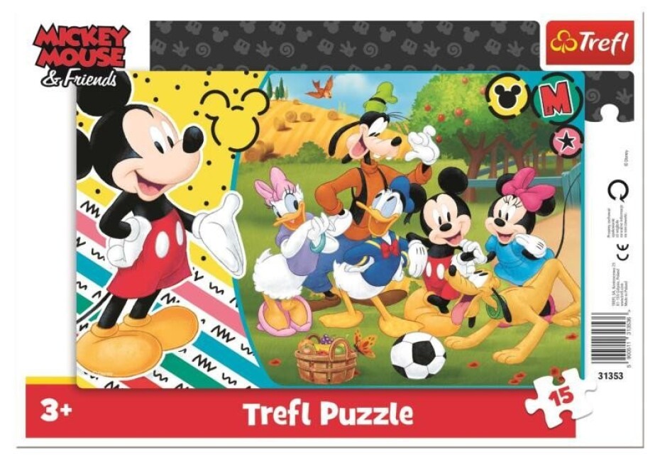 Trefl Puzzle Mickey Mouse na venkově / 15 dílků - main (0)