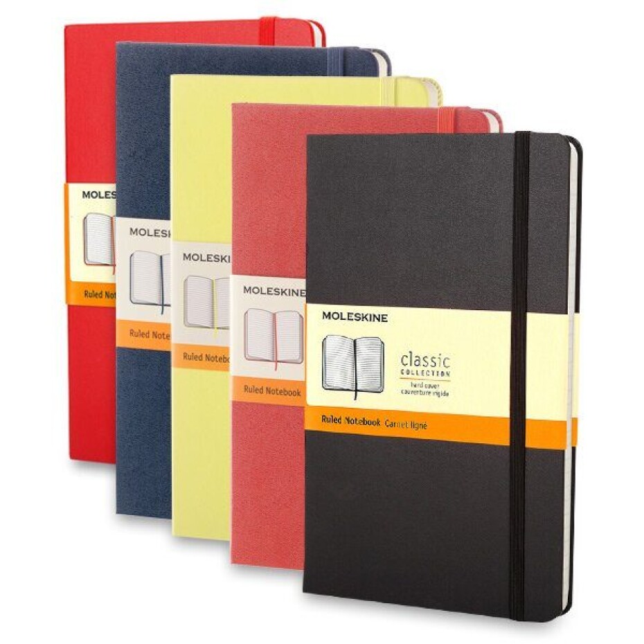 Zápisník Moleskine VÝBĚR BAREV - tvrdé desky - L, linkovaný 1331/11172 - Zápisník Moleskine - tvrdé desky červený - main (3)