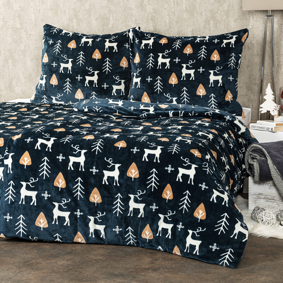 4Home Povlečení mikroflanel Nordic Deer, 140 x 200 cm, 70 x 90 cm - main (0)