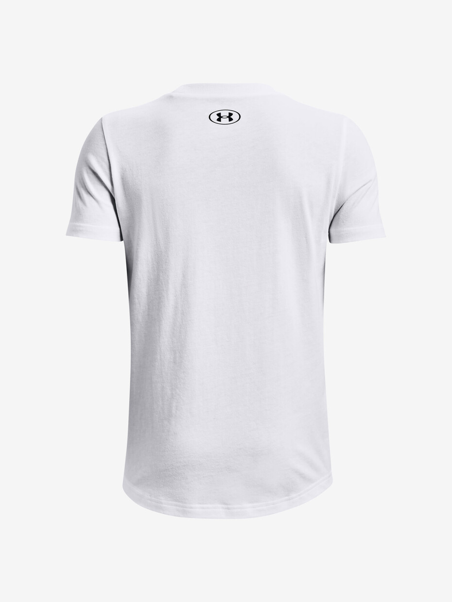 Chlapecké tričko Under Armour  SPORTSTYLE LEFT CHEST SS-WHT M - main (1)