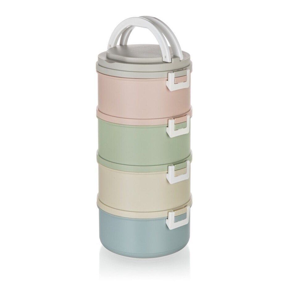 Banquet Plastový jídlonosič Avanza, 2,8 l, 4 díly, multicolor - main (2)