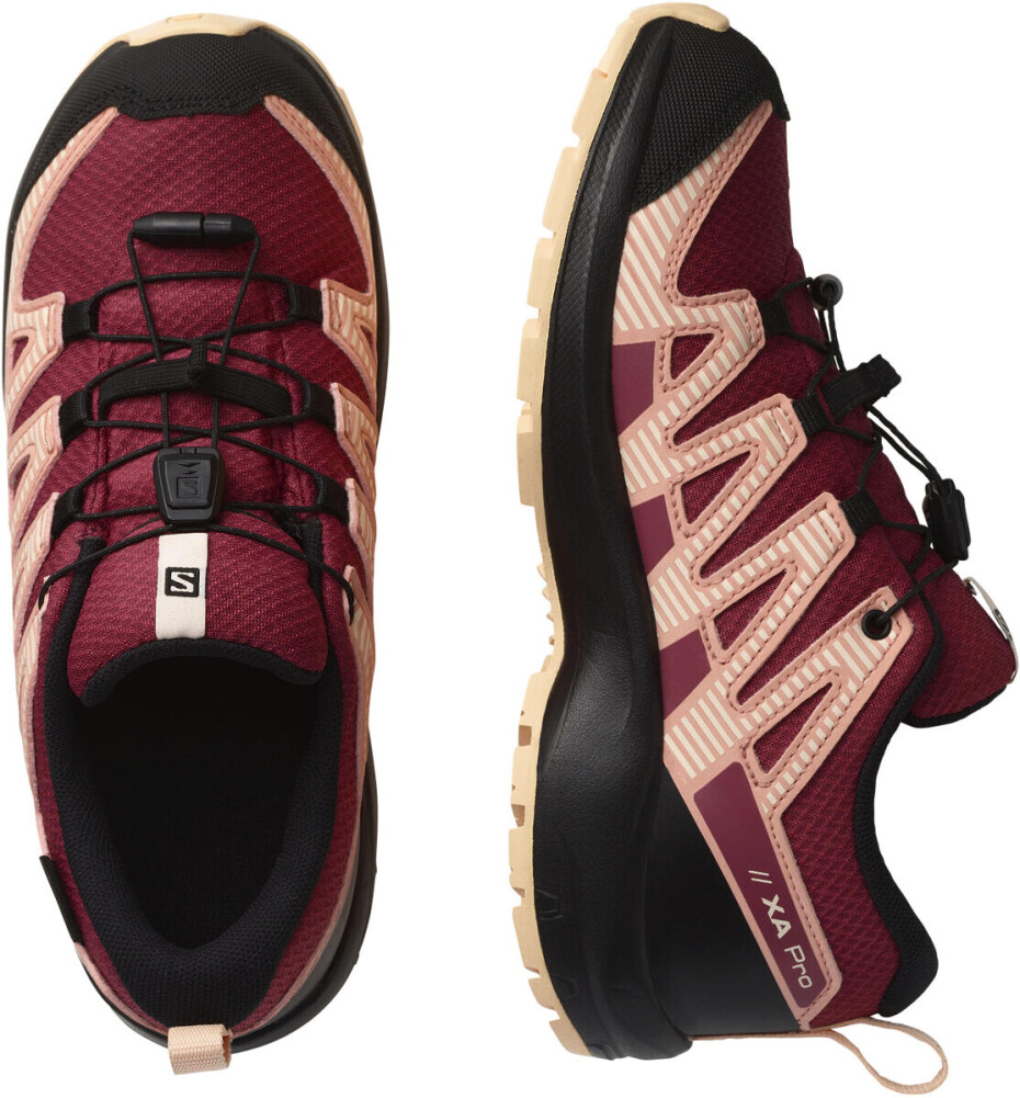 Salomon XA PRO V8 CSWP J L41614400 earth red/black/almond cream - main (4)