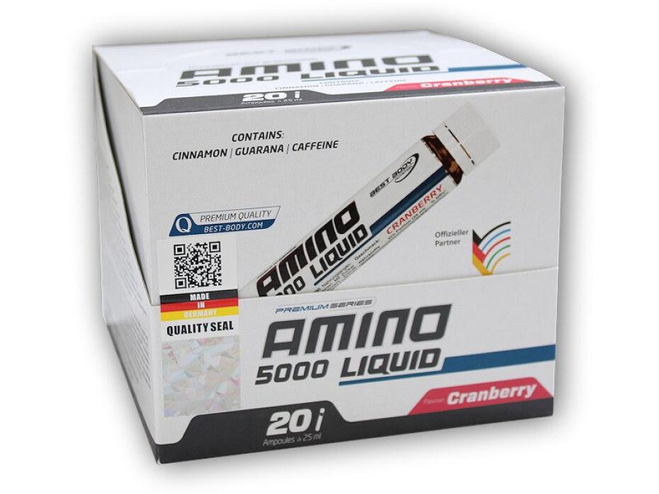 Best Body Nutrition Amino liquid 5000 cranberry 20 x 25ml - main (0)