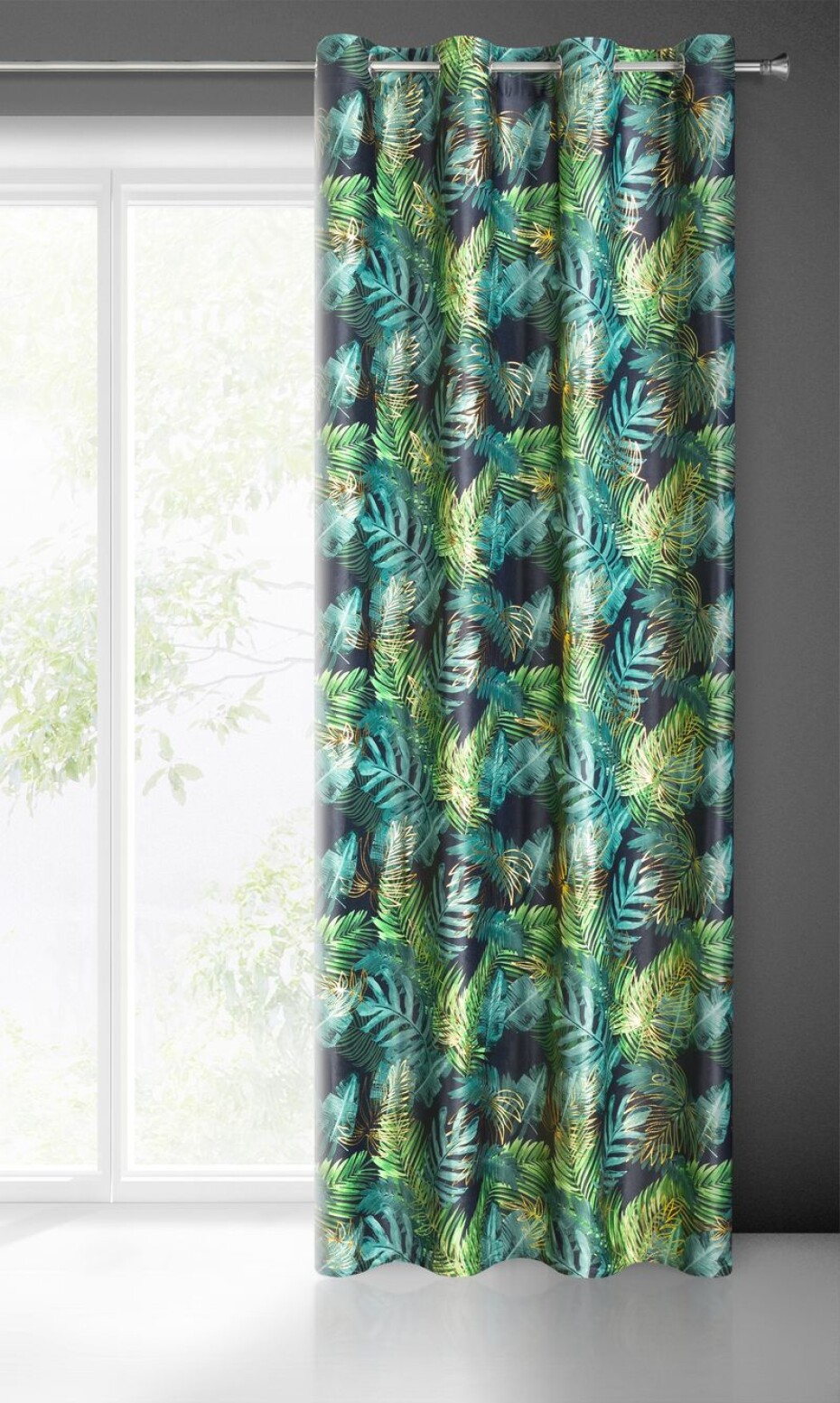 ArtFir Zatemňovací závěs DAVOS K | černá/zelená 140 x 250 cm - main (3)