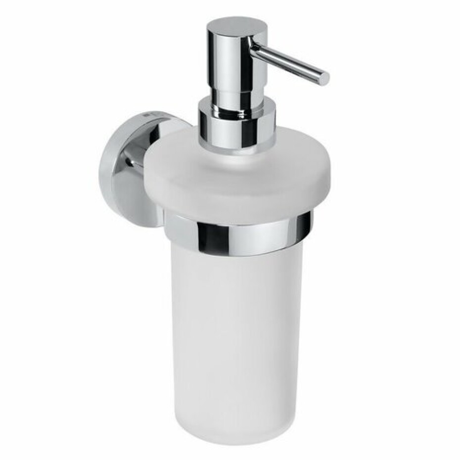 SAPHO XR101 X-Round dávkovač mýdla, mléčné sklo/chrom, 230 ml - main (1)