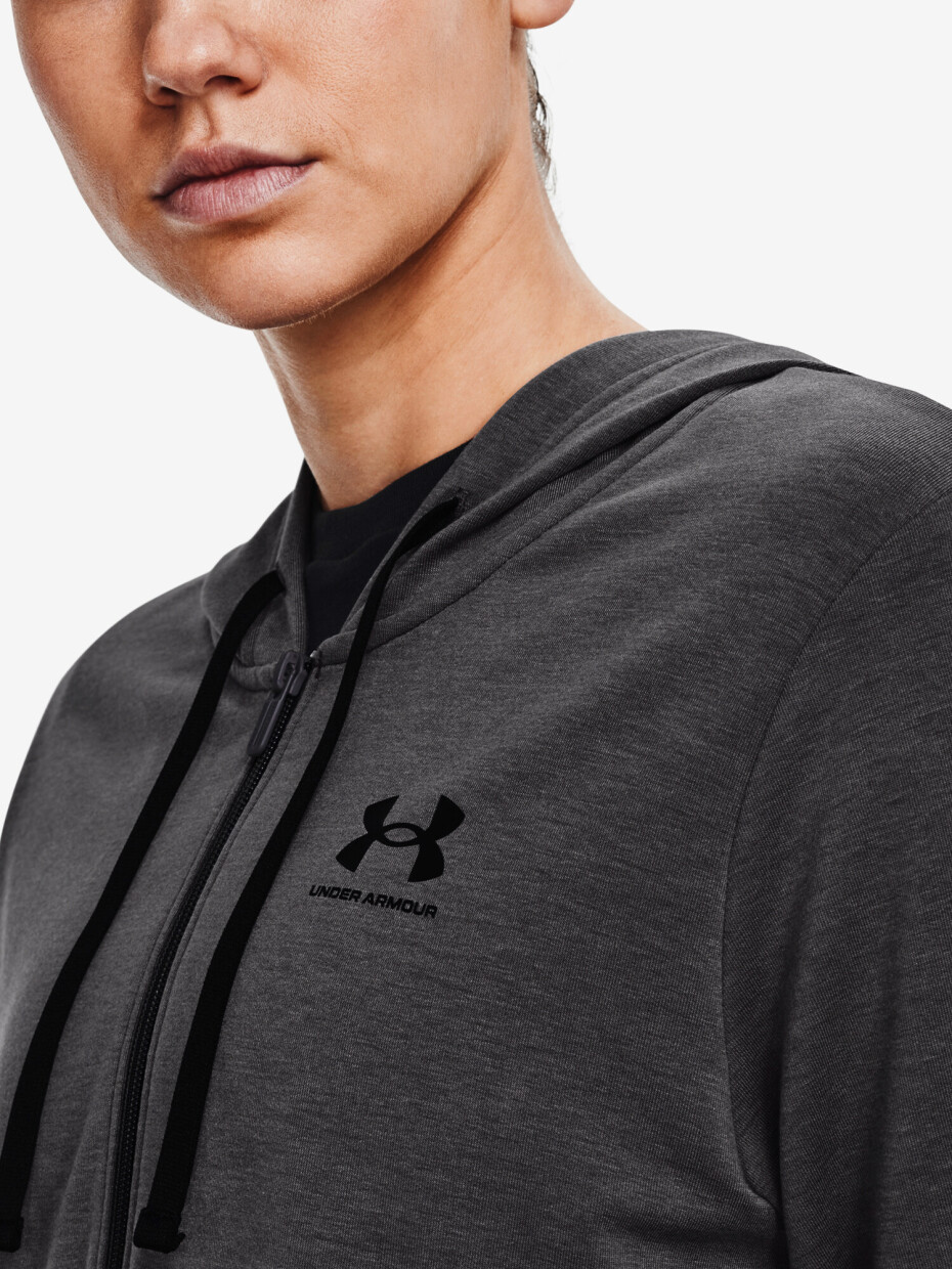 Dámská mikina Under Armour  Rival Terry FZ Hoodie-GRY XS - main (2)