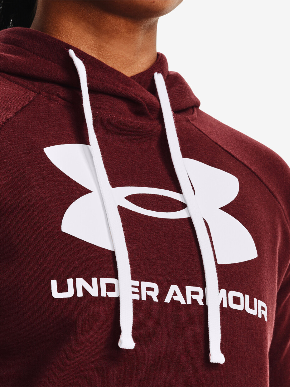 Dámská mikina Under Armour  Rival Fleece Logo Hoodie-RED L - main (2)