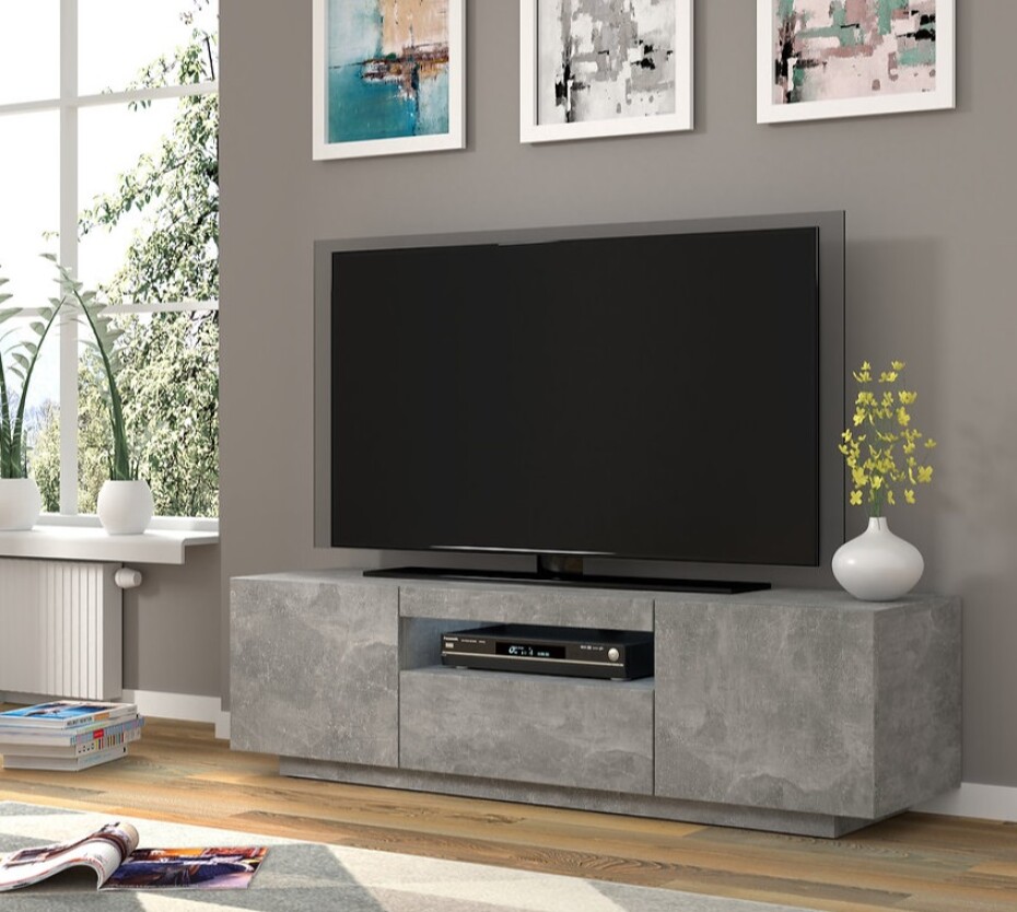 ARTBm TV stolek AURA 150 | beton - main (2)