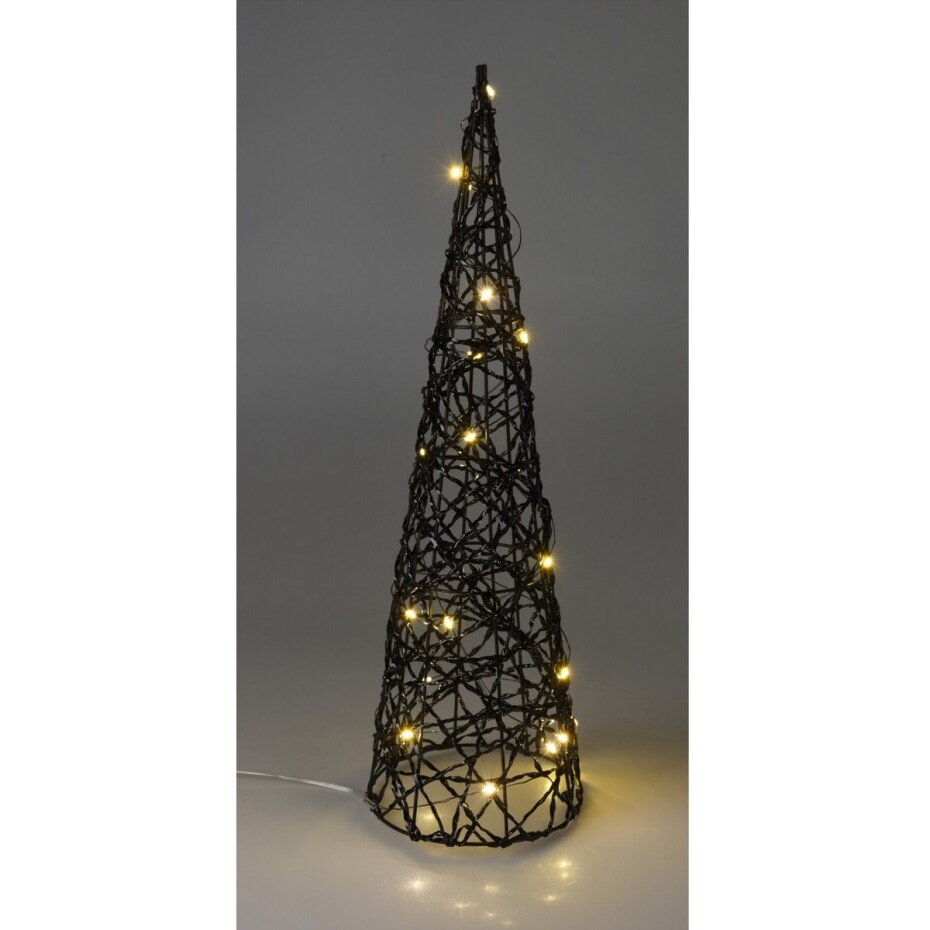 Vánoční LED kužel Blackwire černá, 12 x 40 cm - main (1)