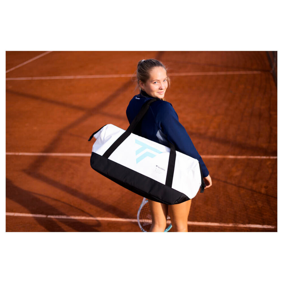 Taška na rakety Tecnifibre  Tour Endurance White-Blue Duffel 2024 - main (2)