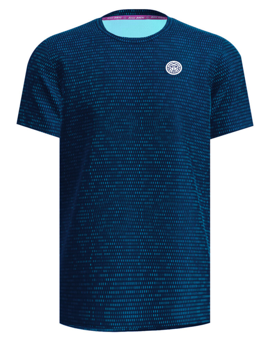 Pánské tričko BIDI BADU  Twiggy Crew Two Colored Tee Dark Blue/Mint XL - main (0)
