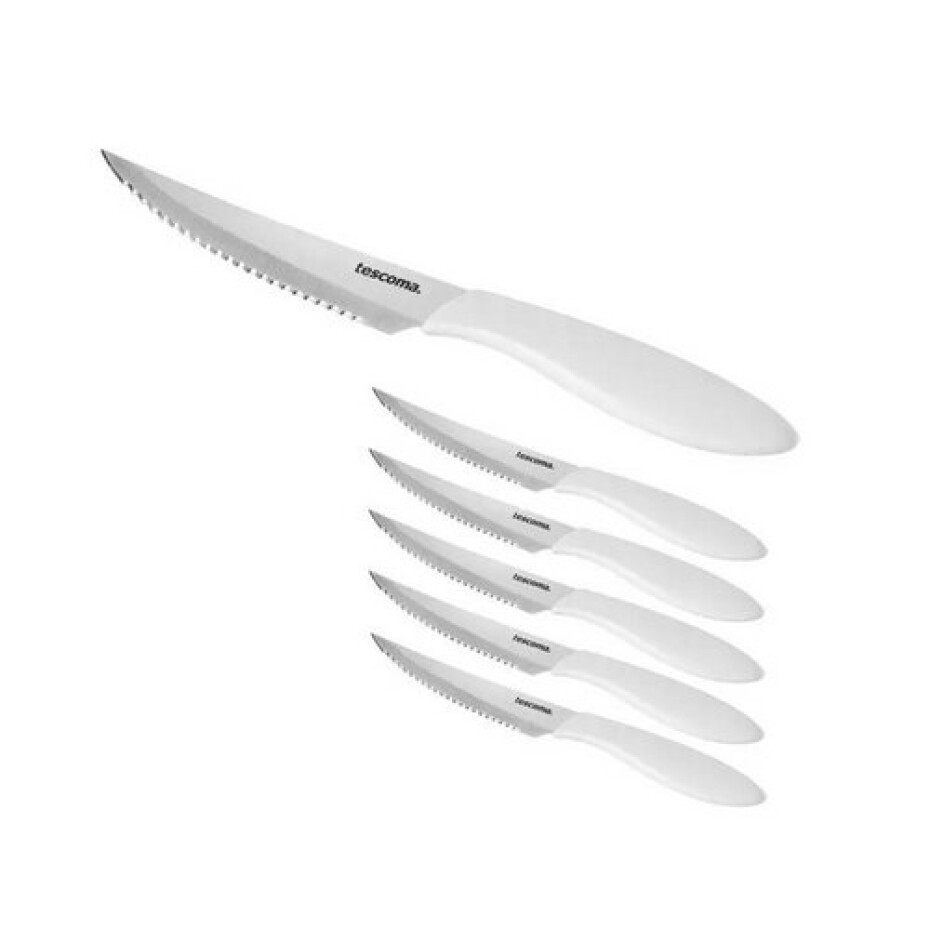Tescoma Nůž steakový Presto 12 cm, 6 ks, bílá - main (0)