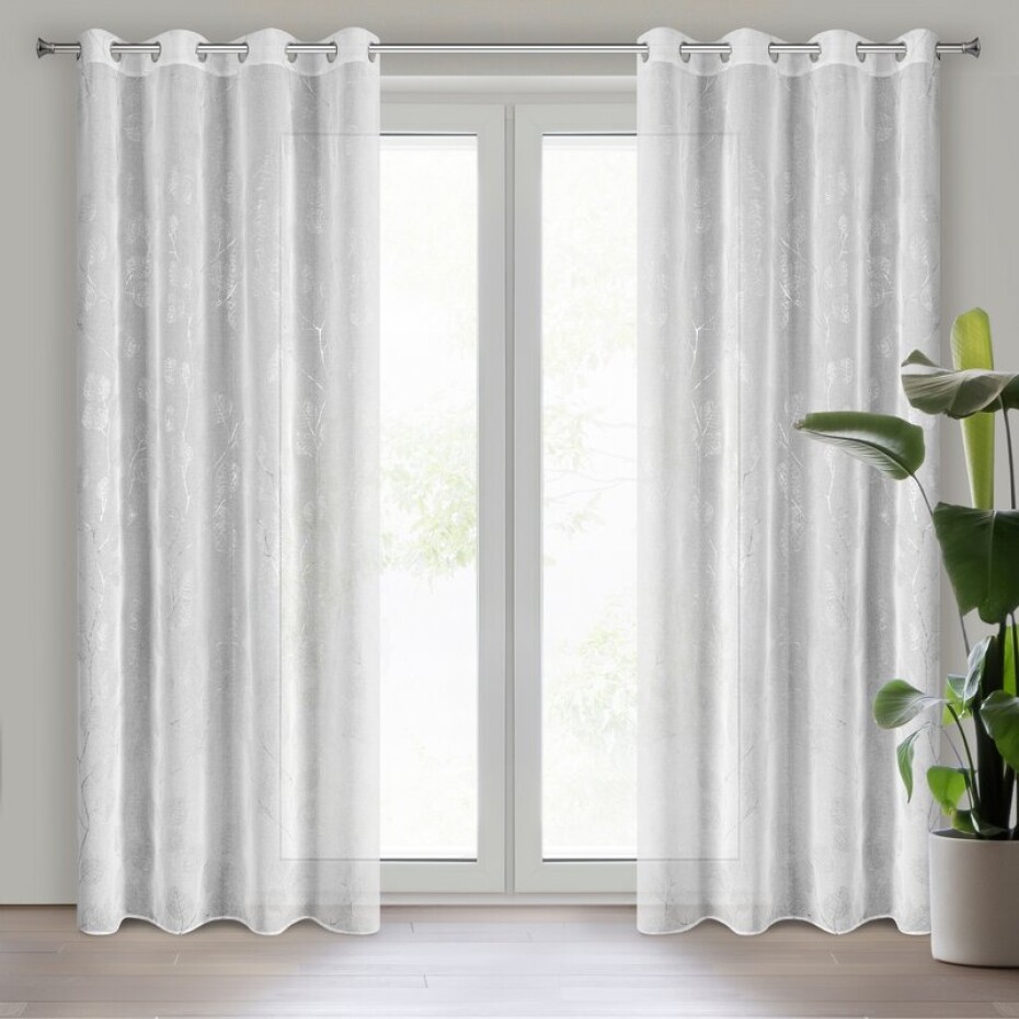 ArtFir Záclona MIA WHITE K | bílá 140 x 260 cm - main (0)