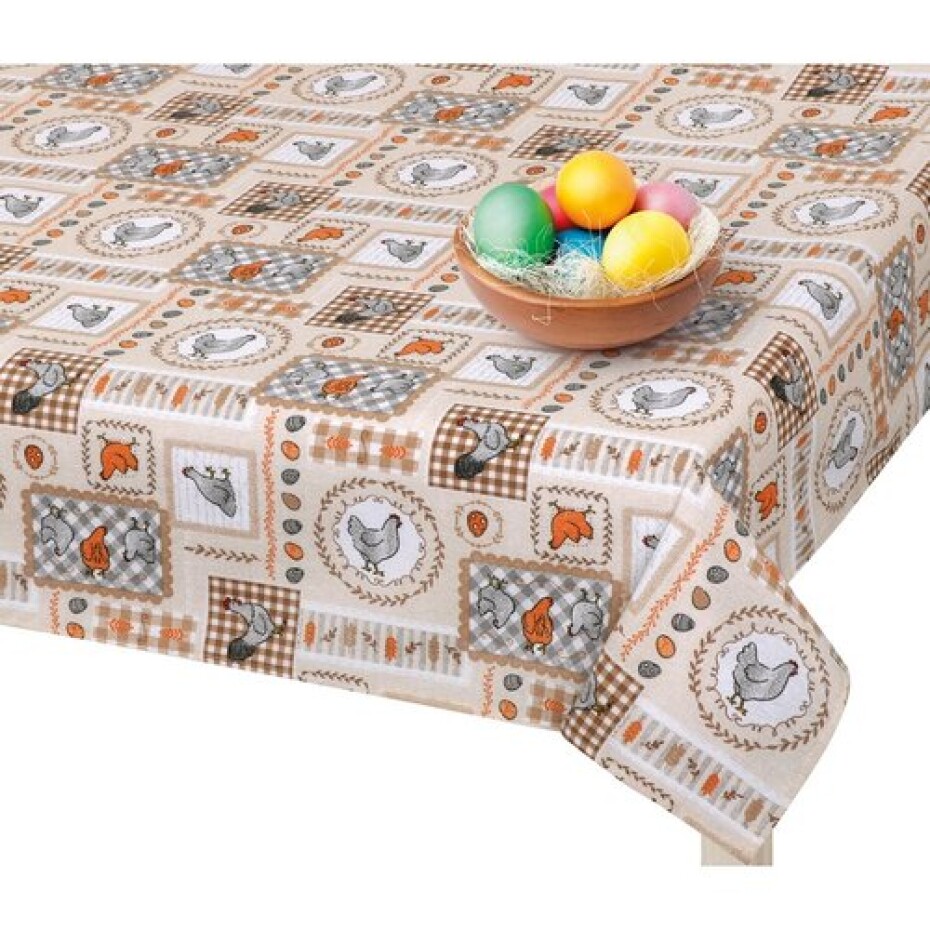 Bellatex Ubrus Velikonoce Slepička béžová, 70 x 70 cm - main (1)