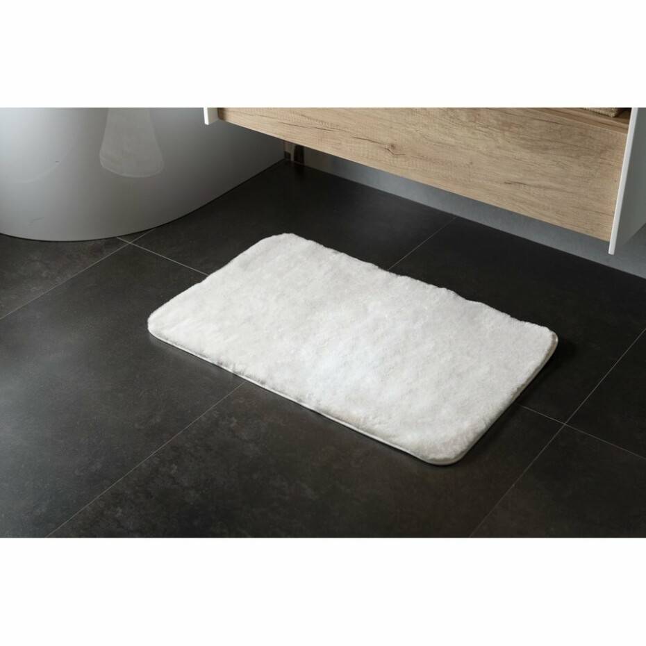 GEDY 96FY508002 Fuzzy koupelnová předložka bílá, 50 x 80 cm - main (2)