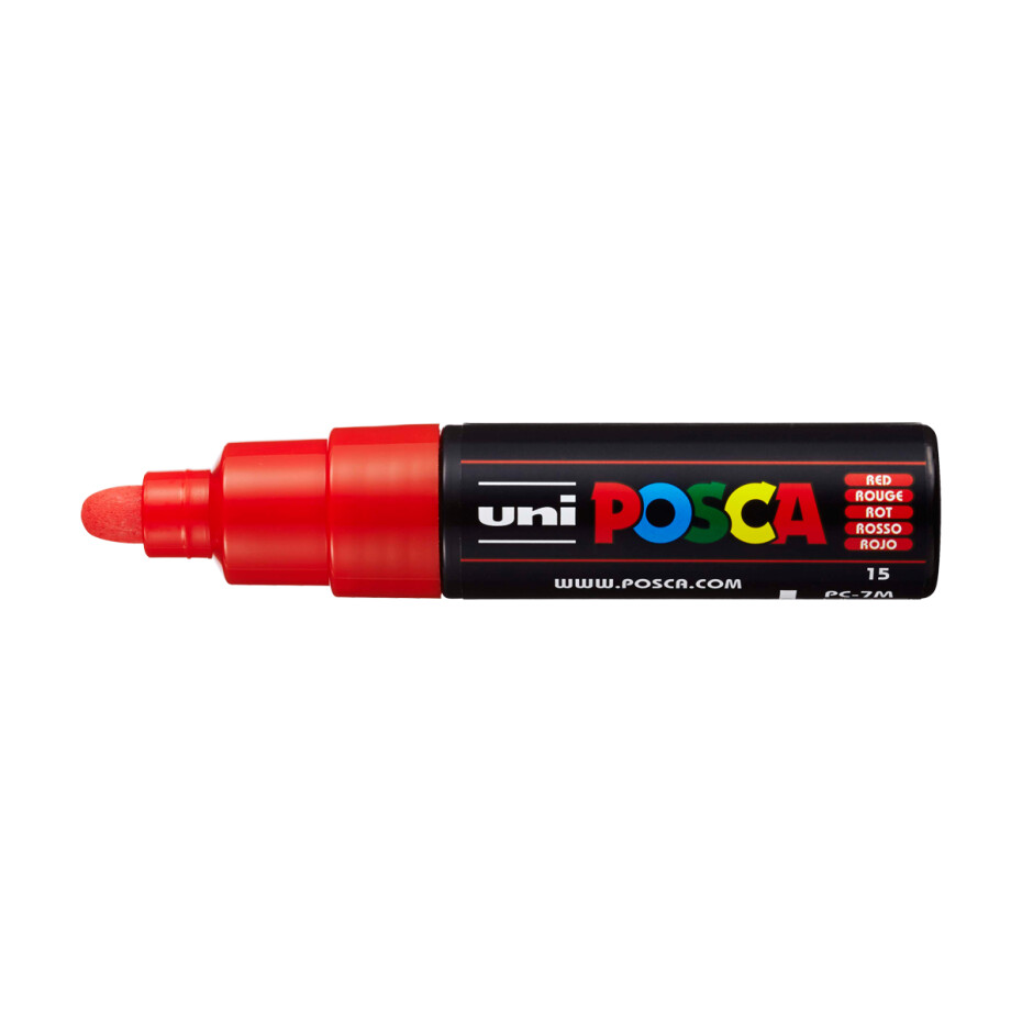Posca popisovač PC-7M, 4,5 - 5,5 mm, červená (15) - main (0)