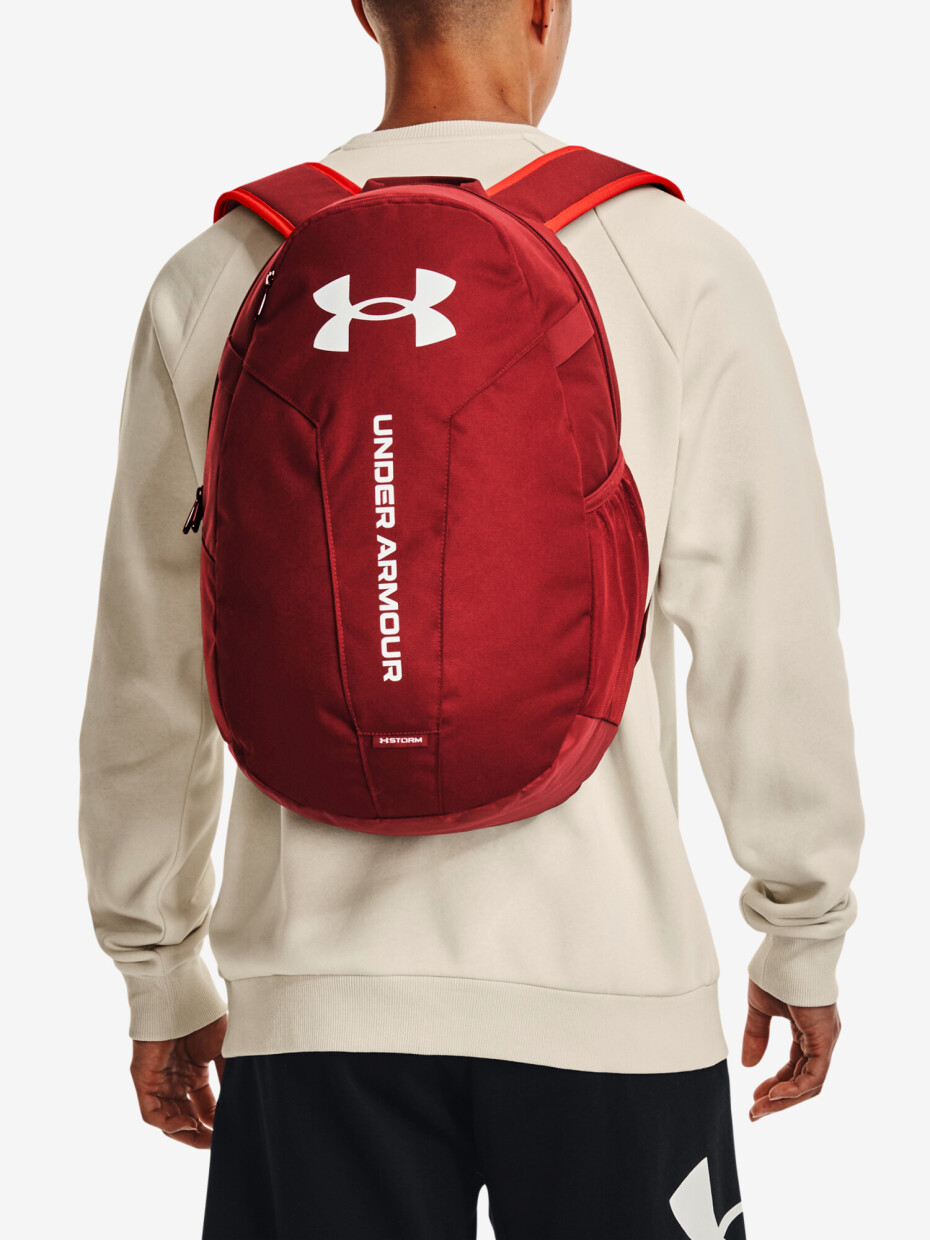 Under Armour UA Hustle Lite Backpack Stadium 24 L Red/White - main (1)
