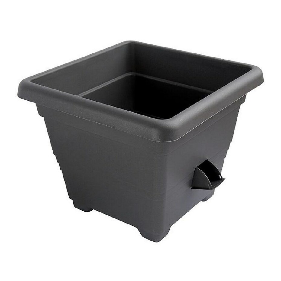 Plastia Bergamot samozavlažovací květináč šedá - main (0)
