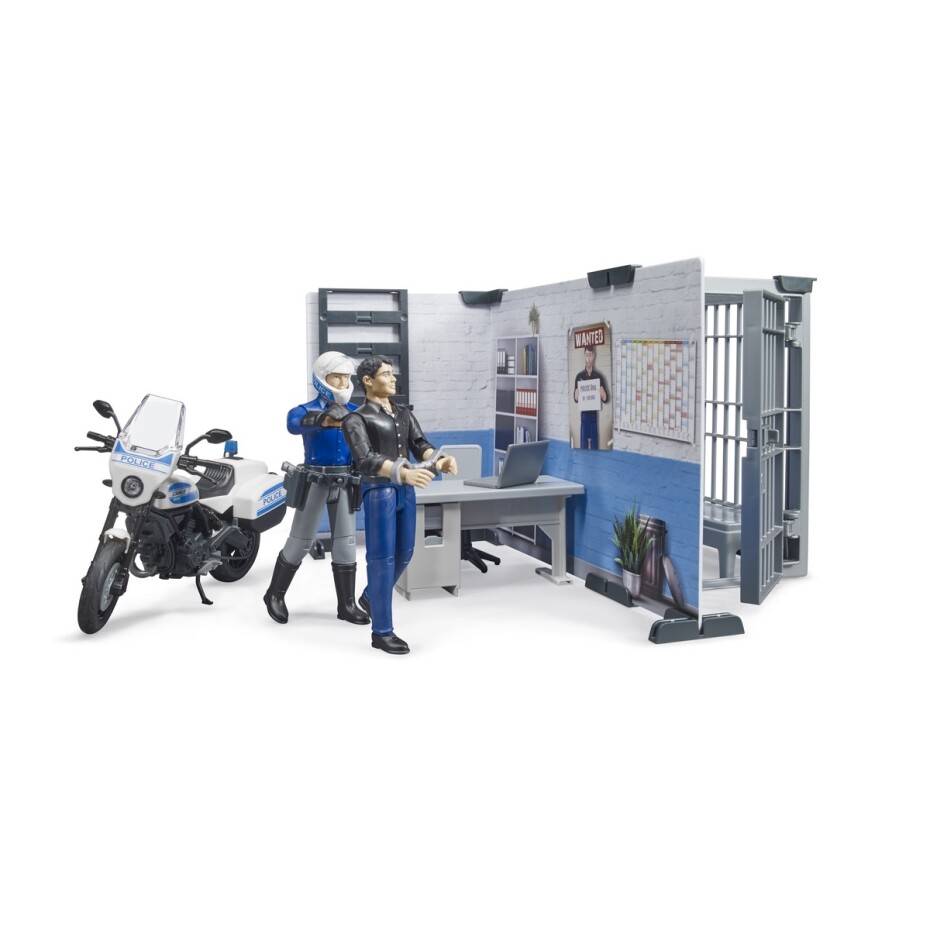 Bruder 62732 BWorld Policejní stanice s motorkou, 1:16 - main (0)