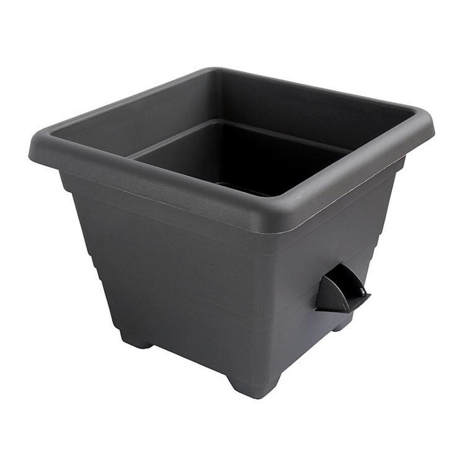 Plastia Květináč samozavlažovací BERGAMOT, antracit - main (0)