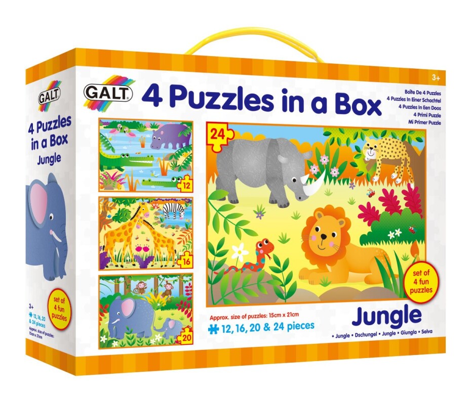Galt Džungle - 4 puzzle v krabici - main (0)