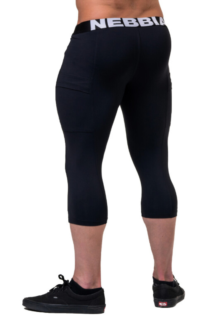 Pánské legíny Nebbia  Legend of Today leggings calf lenght 188 black XXL - main (1)