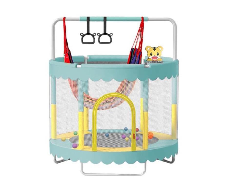 Sedco Dětská trampolína 150 cm s ochrannou sítí a vybavením - main (0)