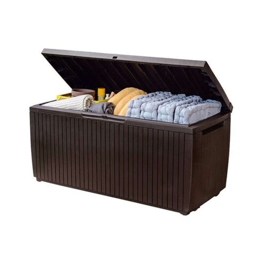 KETER SPRINGWOOD Stogare zahradní úložný box 305 l hnědá 17202378 - main (1)