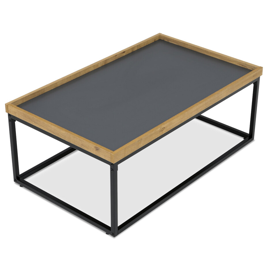 Konferenční stůl s hranou a obvodovou podnoží, 100 x 60 x 39 cm - main (1)