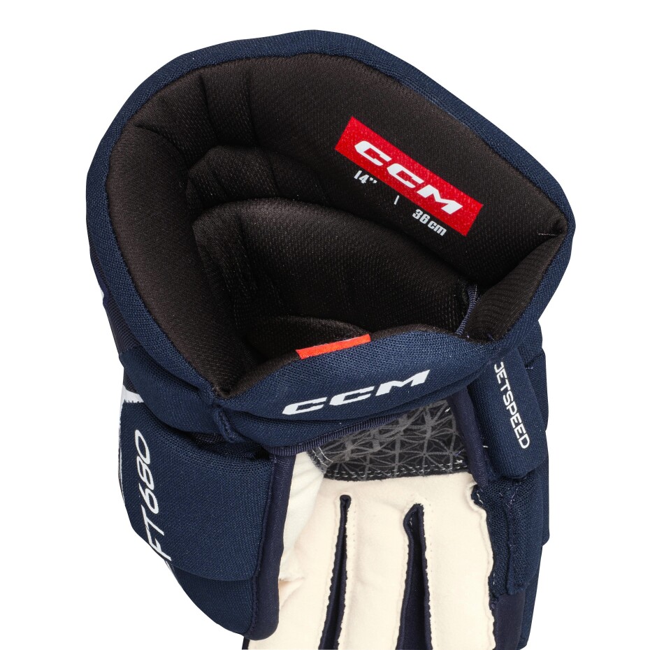Hokejové rukavice CCM JetSpeed FT680 Navy/White Senior 14 palců - main (1)