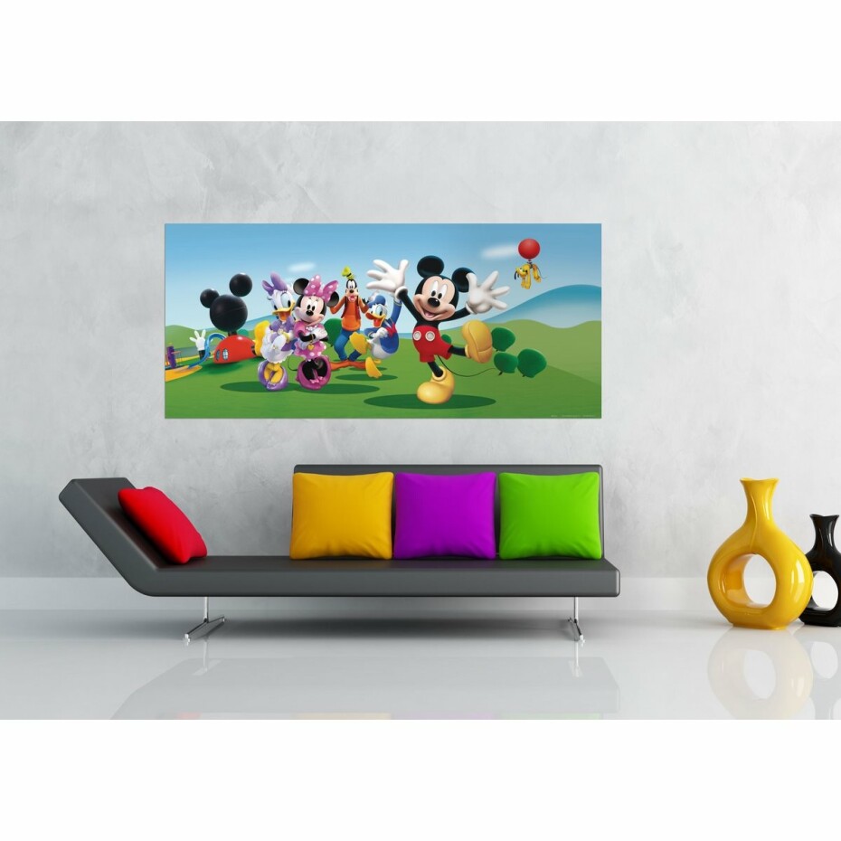Dětská fototapeta Mickey Mouse a kamarádi, 202 x 90 cm - main (1)