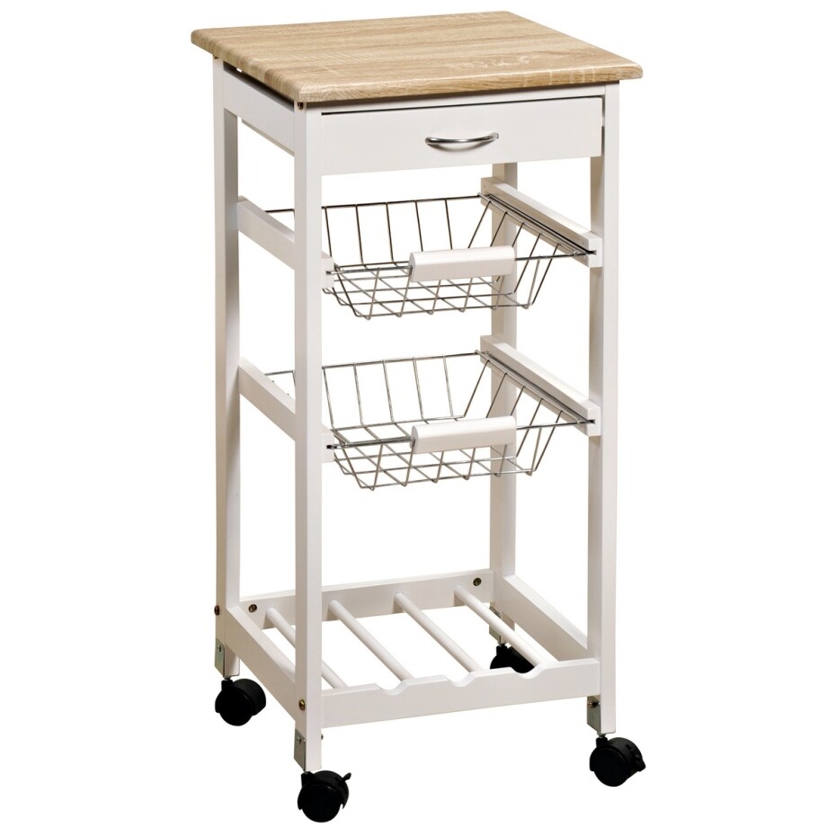 Kesper 25814 Kuchyňský vozík s pracovní deskou, 77 x 36 x 36 cm - main (0)