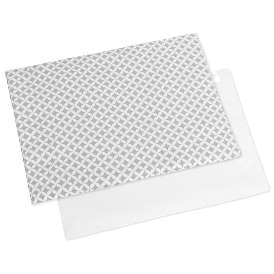 Bellatex Polštář pro kojence do postýlky Kosočtverce šedá, 43 x 32 cm - main (2)