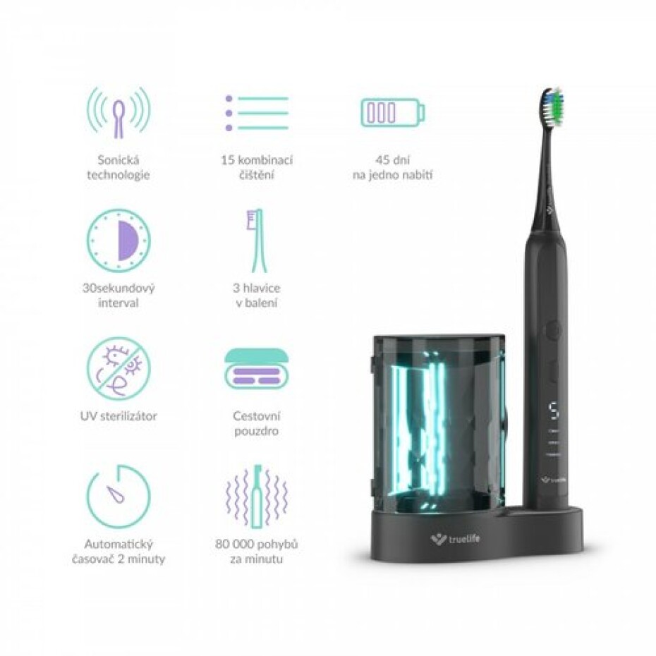 TrueLife Sonický kartáček SonicBrush K150 s UV sterilizátorem - main (2)