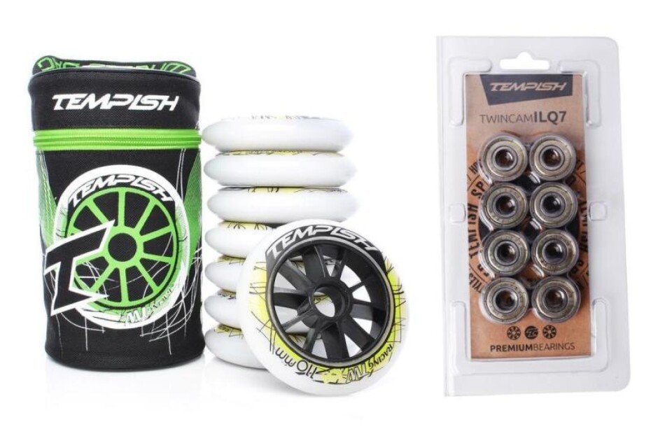 Tempish TW 110x24 90A sada 8 koleček + TEMPISH ILQ7 TWINCAM classic (16ks) ložiska - main (0)