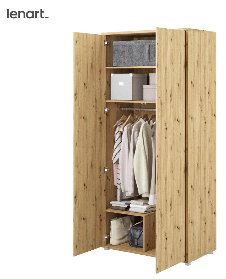Dig-net nábytek Šatní skříň Lenart BED CONCEPT BC-20 | dub artisan - main (1)
