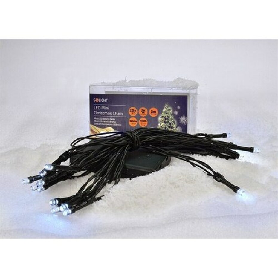 Solight Vánoční světelný řetěz bílá, 20 LED - main (1)