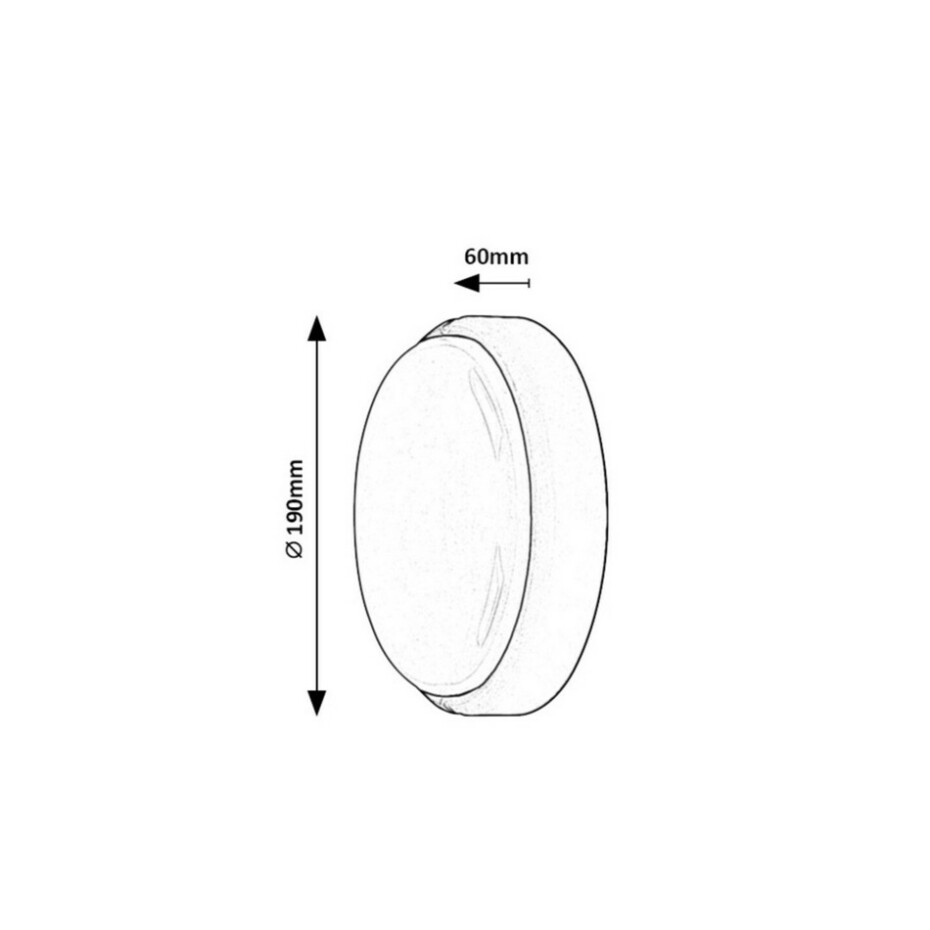 Rabalux 7407 venkovní/koupelnové nástěnné/stropní LED svítidlo Hort, černá - main (5)