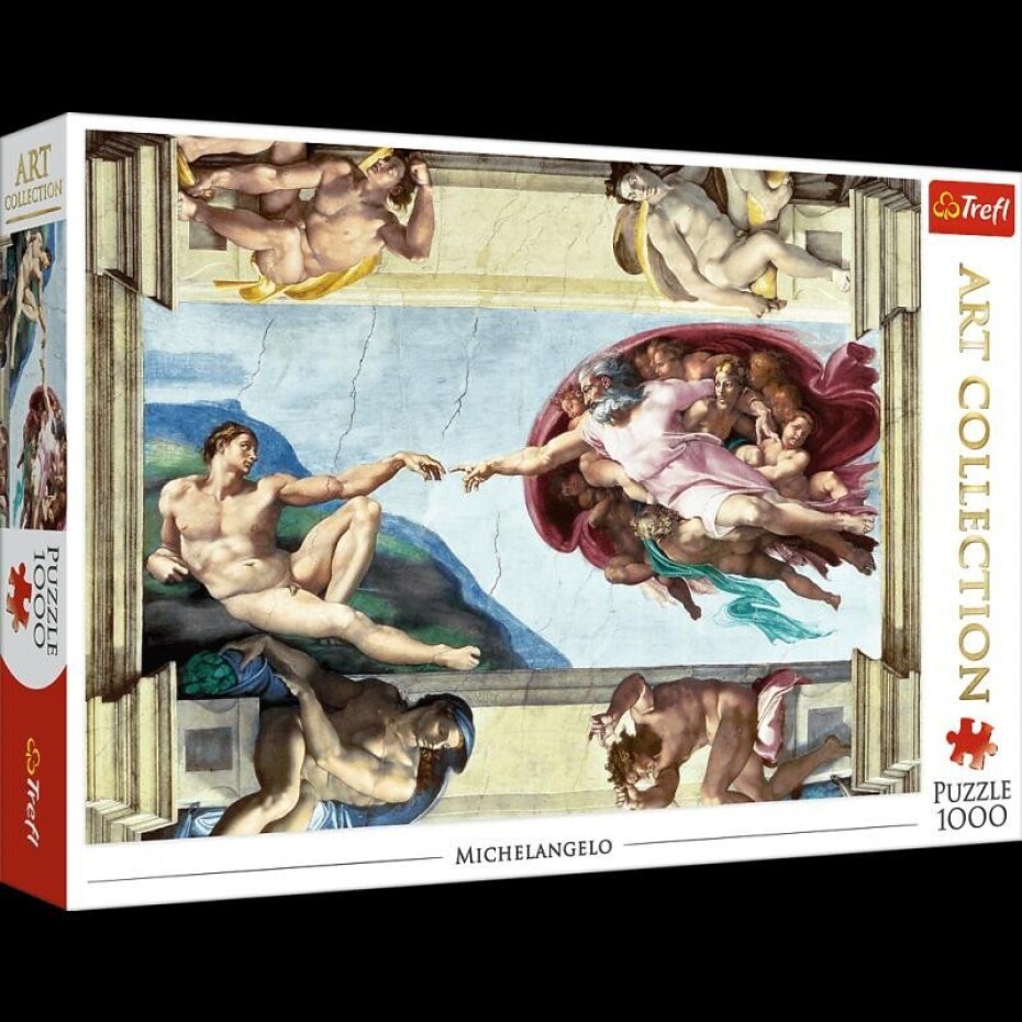 Trefl Puzzle Michelangelo - Stvoření Adama / 1000 dílků - main (0)