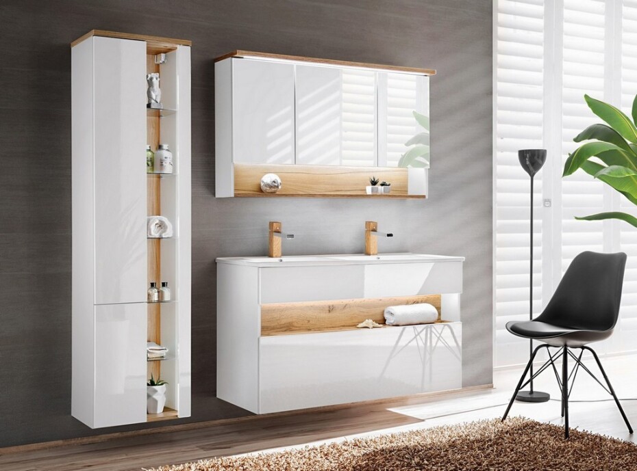 ArtCom Keramické umyvadlo UM-9120/8003-120D | bílý lesk 120 cm - main (1)