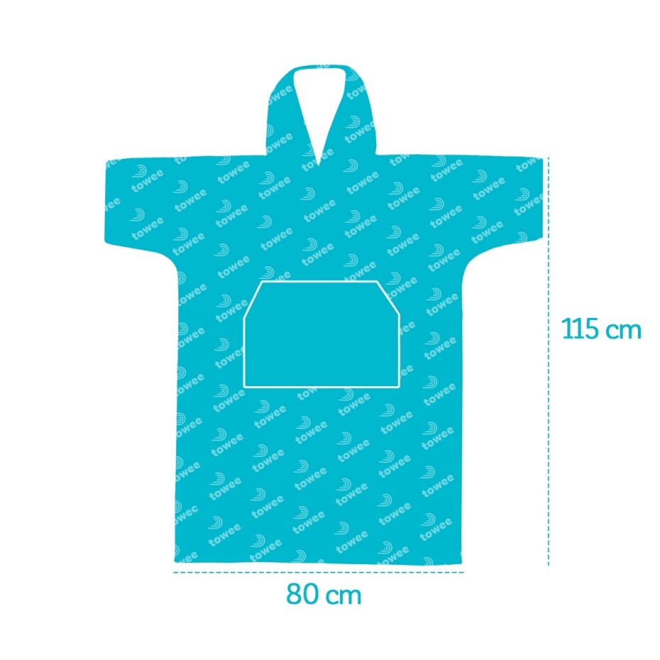 Towee Surf pončo Double zelená, 80 x 115 cm - main (5)